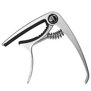 Capotraste Para Violao Em Aluminio - Prata - Cpt20