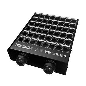 Painel Med2 48 2sn 48 Furacoes Xlr Sem Conectores 2 Saídas Wireconex