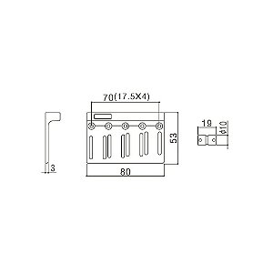 Ponte Para Baixo De 4 Cordas Dourada Gotoh 201B-4 GG