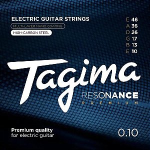 Encordoamento Para Guitarra .010-.046 Resonance Premium Tagima