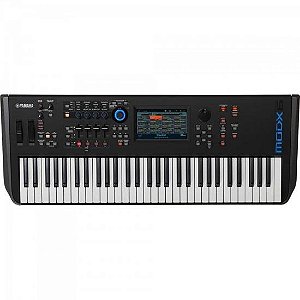 Teclado Yamaha MODX6+ Plus Sintetizador Preto