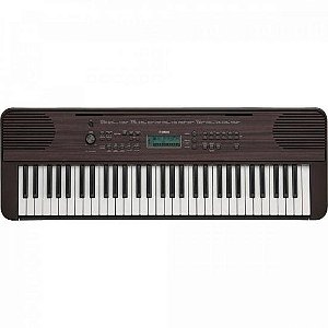 Teclado Yamaha PSR-E360 Arranjador Dark Walnut
