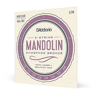 Encordoamento Bandolim 11-38 D Addario Nickel-Plated EJ70