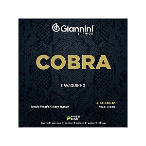 Encordoamento P/cavaquinho Giannini Cobra Niquel Pesada Gescp