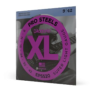 Encordoamento Guitarra 09-42 D Addario XL Pro Steels EPS520