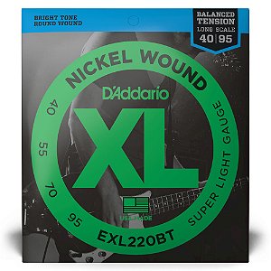 Encordoamento Baixo 4C 40-95 D Addario XL Nickel EXL220BT