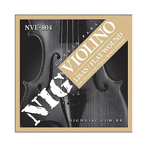 Encordoamento Para Violino 4/4 LisaNIG Nickel Crom NVE804