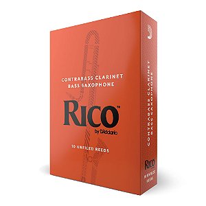 Palheta Clarineta Contrabaixo 3.0 (10 Peças) D Addario Rico