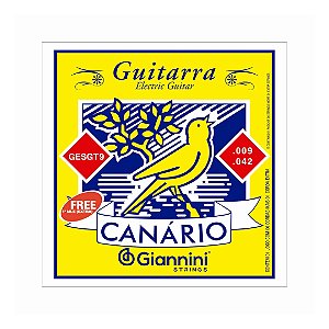 Encordoamento Giannini P/guitarra Canário Aço 0.009" Gesgt9