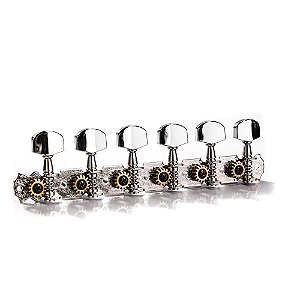 Tarraxa Para Guitarra Niquelada L6 Canhoto Spirit J32-NI-L6