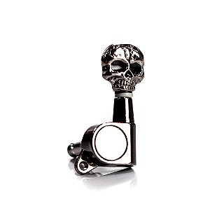 Tarraxa Para Guitarra Preto Perolado Caveira R6 Spirit