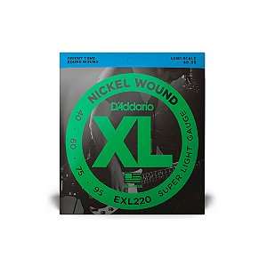 Cordas Para Baixo 4 Cordas D Addario Xl Exl220-4 .040-.095