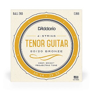 Encordoamento Violão Tenor Aço D Addario Bronze 80/20 EJ66