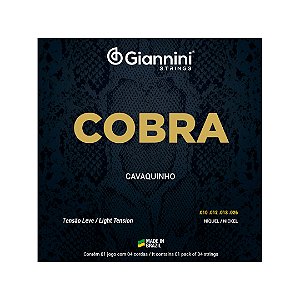 Encordoamento P/cavaquinho Giannini Cobra Niquel Leve Gescl