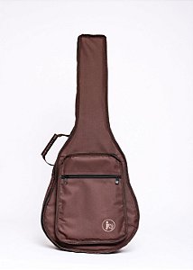 Capa JPG Bag para Violão Folk Extra Bolso Cargo Nylon 600 Marrom