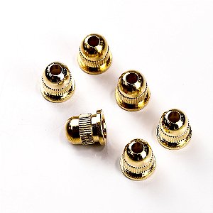 Bucha Fixação Ponte Caixo (6 Unidades) Dourada Spirit WSB-GD