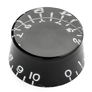 Knob Plástico Instrumentos Preto (4 Unidades) Spirit KLC-BK