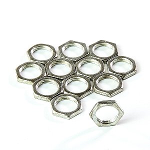 Porca Jack/Pots M10.0 Niquelada (12 Peças) Spirit M10-POT-NI