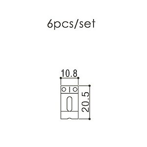 Saddles Ponte Instrumentos Niquelado (6 Unidades) S108 N