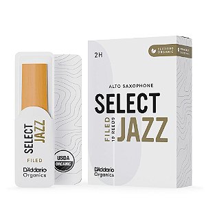 Palheta Sax Alto 2H (10 Peças) DAddario Organic Select Jazz