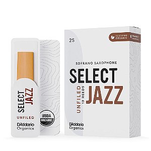 Palheta Sax Soprano 2S (10) DAddario Organic Select Jazz