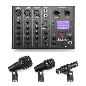 Sistema Monitor Para Bateria Com Microfones Gibraltar GDMS