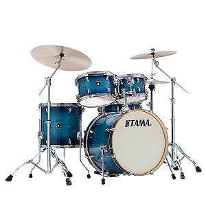 Bateria Shell Pack (5 Tambores) Bumbo 20 (Azul Blue Lacquer Burts) Tama Superstar Classic CL50RS-BAB