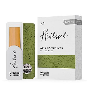 Palheta Sax Alto 3.0 (10 Peças) DAddario Organic Reserve