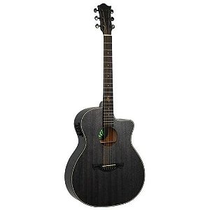 Violão Tagima OG-33 Cacau Santos Medium Jumbo Aço Black Open Pore