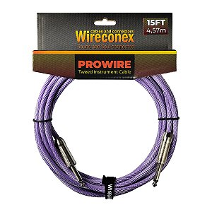 Cabo P10 Prowire Em L Tweed Lilás/prata 6,10m Wireconex