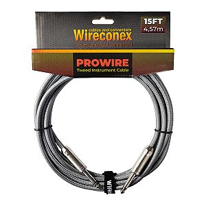 Cabo P10 Prowire Tweed Prata 4,57m Wireconex