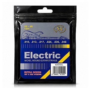 Encordoamento Guitarra Elétrica 010 Aço Níquel Sx