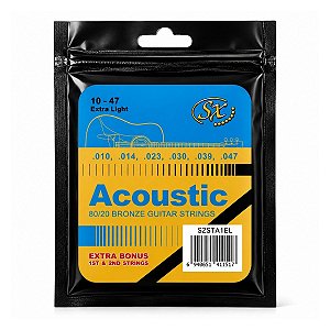 Encordoamento Violão Aço 010 Light Sx
