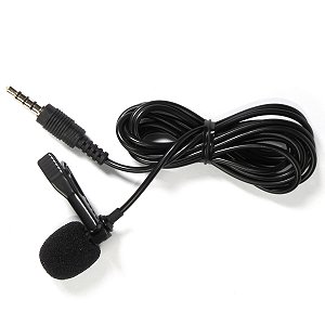 Microfone De Lapela P2 Stereo 1,5m Storm