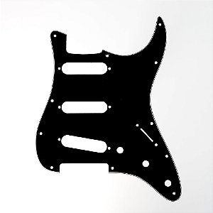 Escudo Para Guitarra Am Strat SSS Preto 3P Spirit 100-BK