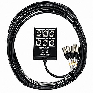 Medusa Multicabo 06 Vias Xlr / Xlr 20 Metros Wireconex