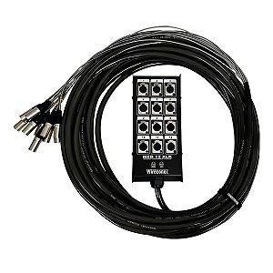 Medusa Multicabo 12 Vias Xlr / Xlr 15 Metros Wireconex