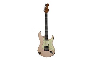 Guitarra Tagima TGA-580 SHPK Shell Pink Relic HSS