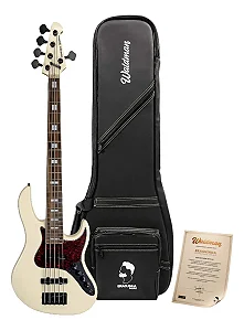 Contrabaixo Waldman Ativo MJJ-724BRA 5 cordas Braguinha Series Baixo com bag