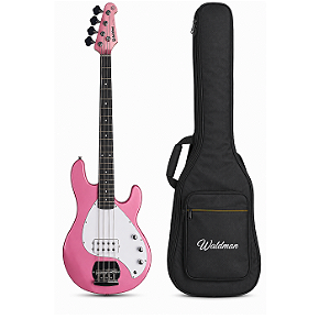 Contrabaixo Waldman MB110 MLP/B Metallic Pink 4 Cordas com Bag