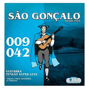 Encordoamento Guitarra 009 Niquel São Gonçalo