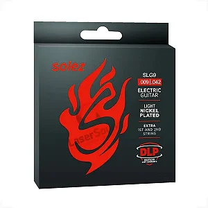 Encordoamento Solez SLG9 para Guitarra Elétrica 0.009" DLP