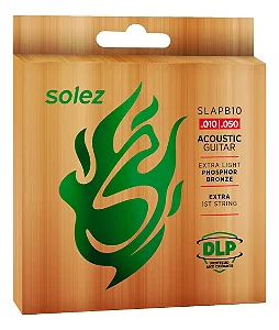 Encordoamento Solez SLAPB10 para Violão de Aço 0.010" Phosphor Bronze DLP