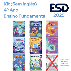 Kit Integrado Livros 4º Ano (Sem Inglês) SAS ESD 2025