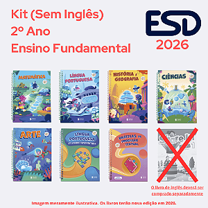 Kit Integrado Livros 2º ano (Sem Inglês) SAS ESD 2026