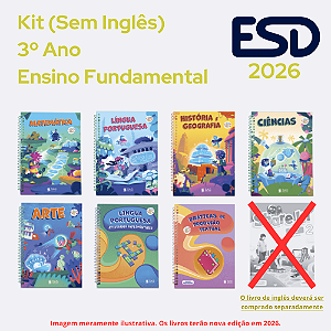 Kit Integrado Livros 3º ano (Sem Inglês) SAS ESD 2026