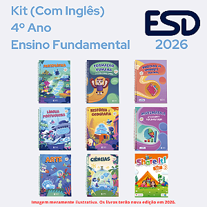 Kit Integrado Livros 4º ano (Com Inglês) SAS ESD 2026