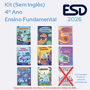 Kit Integrado Livros 4º ano (Sem Inglês) SAS ESD 2026