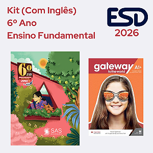 Kit Integrado Livros 6º ano (Com Inglês) SAS ESD 2026