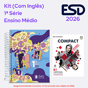 Kit Integrado Livros 1ª Serie EM (Com Inglês) SAS ESD 2026